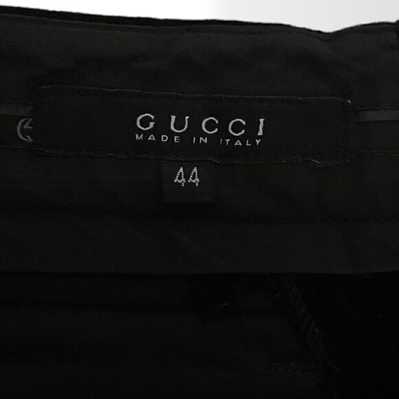 ❤️SOLD❤️ TOM FORD for GUCCI Black Wide Leg Velvet Pants |Size: 44| - Picture 7 of 14